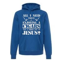 That's What I Do I Smoke Cigars And I Know Things Premium Hoodie