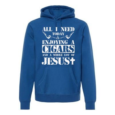 That's What I Do I Smoke Cigars And I Know Things Premium Hoodie