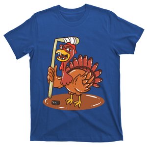 Turkey With Ice Hockey Great Gift T-Shirt