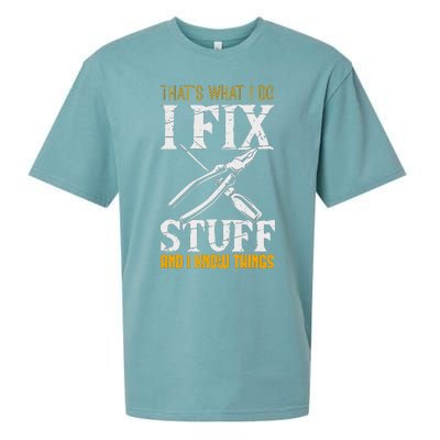 That´s What I Do, I Fix Stuff And I Know Things Sueded Cloud Jersey T-Shirt