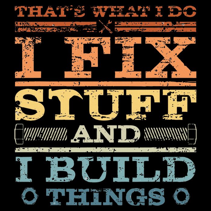 ThatS What I Do I Fix Stuff And I Build Things Weathered 7-Panel Snapback Hat