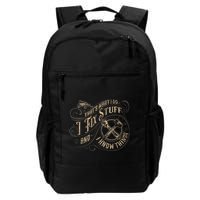 Thats What I Do I Fix Stuff And I Know Things Funny Men Backpack