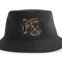 Thats What I Do I Fix Stuff And I Know Things Funny Men Sustainable Bucket Hat