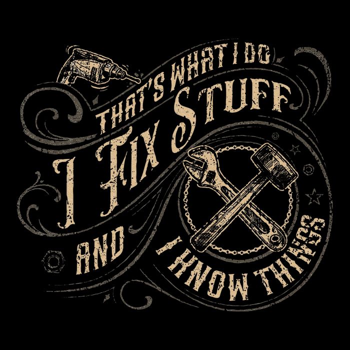 Thats What I Do I Fix Stuff And I Know Things Funny Men Sustainable Bucket Hat