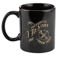 Thats What I Do I Fix Stuff And I Know Things Funny Men 11oz C Handle Ceramic Mug