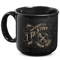 Thats What I Do I Fix Stuff And I Know Things Funny Men 15oz Campfire Ceramic Mug