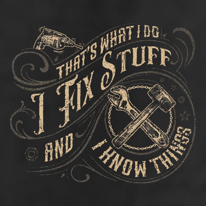 Thats What I Do I Fix Stuff And I Know Things Funny Men Beanie