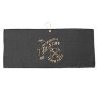 Thats What I Do I Fix Stuff And I Know Things Funny Men Large Microfiber Waffle Golf Towel