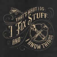 Thats What I Do I Fix Stuff And I Know Things Funny Men 25L Jumbo Tote