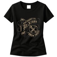 Thats What I Do I Fix Stuff And I Know Things Funny Men Womens T-Shirt