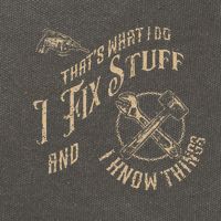 Thats What I Do I Fix Stuff And I Know Things Funny Men Cotton Canvas Backpack