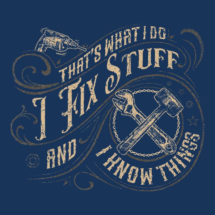 Thats What I Do I Fix Stuff And I Know Things Funny Men Infant Baby Jersey Bodysuit