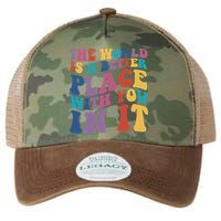 The World Is A Better Place With You In It Mental Health Awareness Legacy Tie Dye Trucker Hat