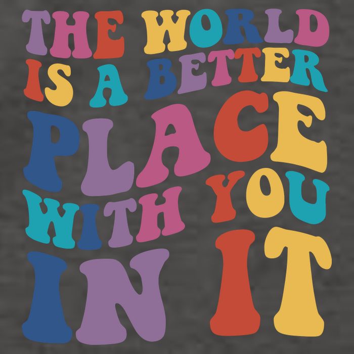 The World Is A Better Place With You In It Mental Health Awareness Vector Backpack