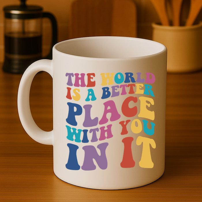 The World Is A Better Place With You In It Mental Health Awareness Mug