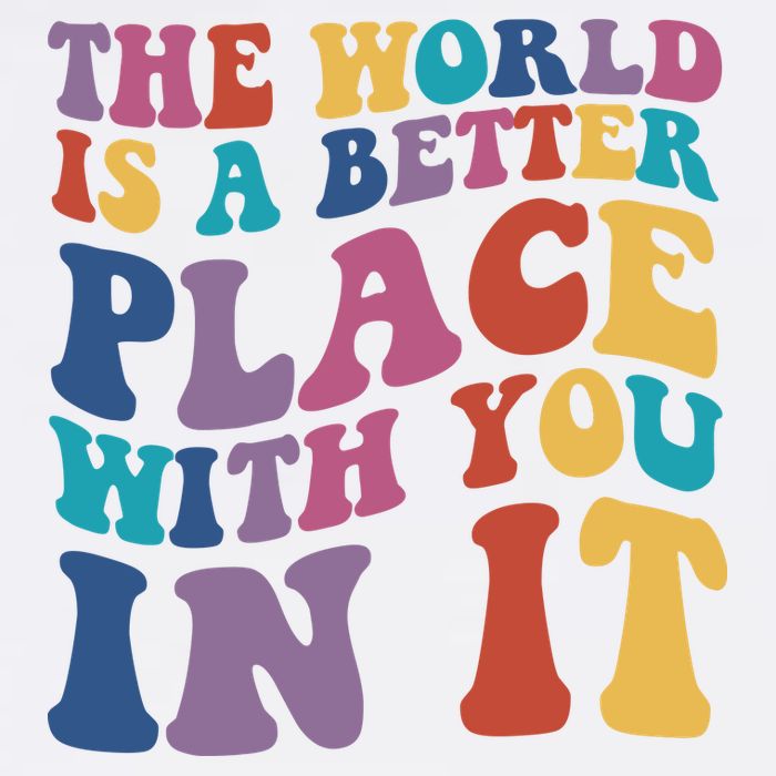 The World Is A Better Place With You In It Mental Health Awareness Flatbill Hat
