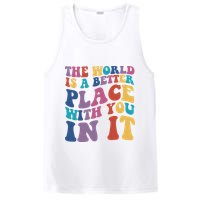 The World Is A Better Place With You In It Mental Health Awareness PosiCharge Competitor Tank