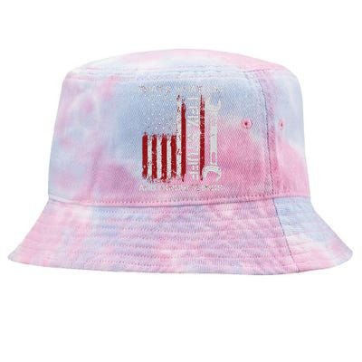 That's What I Do I Fix Stuff And I Know Things American Flag Tie-Dyed Bucket Hat