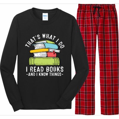 Thats What I Do I Read Books Andc Long Sleeve Pajama Set