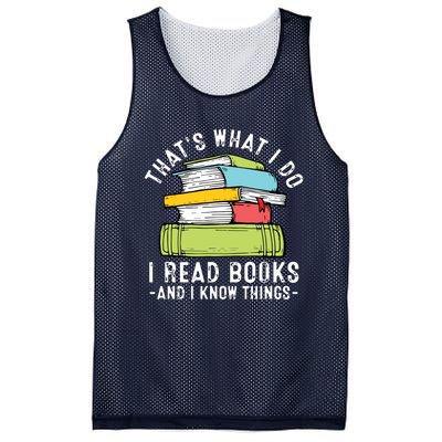 Thats What I Do I Read Books Andc Mesh Reversible Basketball Jersey Tank