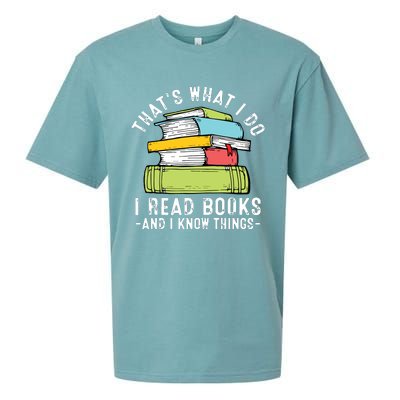 Thats What I Do I Read Books Andc Sueded Cloud Jersey T-Shirt