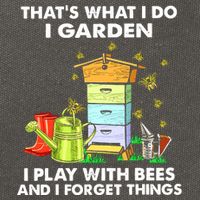 Thats What I Do I Garden I Play With Bees And I Forget Cotton Canvas Backpack