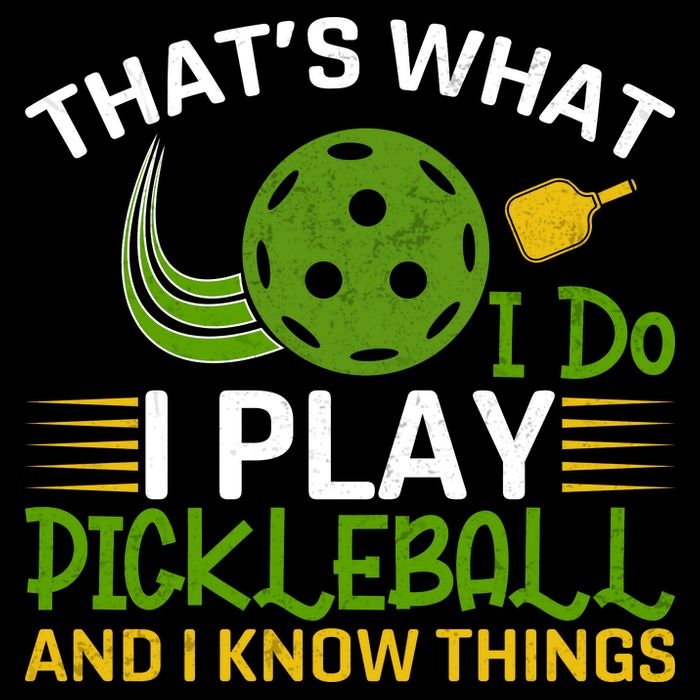 That's What I Do I Play Pickleball And I Know Things Gift Impact Tech Backpack