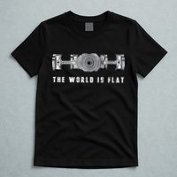 The World Is Flat Boxer Engine Car Enthusiast T-Shirt