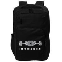 The World Is Flat Boxer Engine Car Enthusiast Impact Tech Backpack