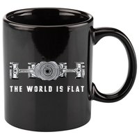 The World Is Flat Boxer Engine Car Enthusiast 11oz C Handle Ceramic Mug
