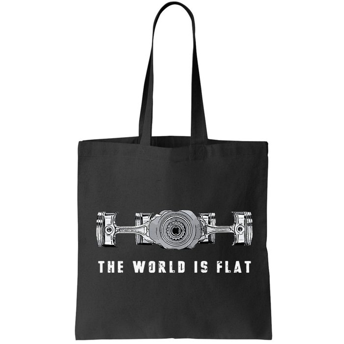 The World Is Flat Boxer Engine Car Enthusiast Bag