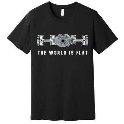 The World Is Flat Boxer Engine Car Enthusiast Premium T-Shirt