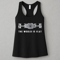 The World Is Flat Boxer Engine Car Enthusiast Womens Tank Top
