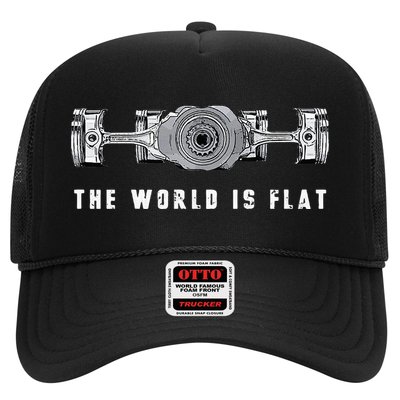 The World Is Flat Boxer Engine Car Enthusiast Hat