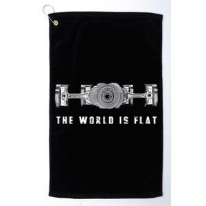 The World Is Flat Boxer Engine Car Enthusiast Platinum Collection Golf Towel