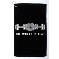 The World Is Flat Boxer Engine Car Enthusiast Golf Towel