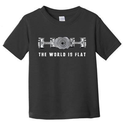 The World Is Flat Boxer Engine Car Enthusiast Toddler T-Shirt
