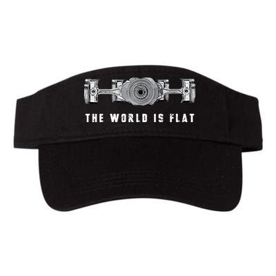 The World Is Flat Boxer Engine Car Enthusiast Visor
