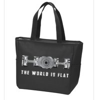 The World Is Flat Boxer Engine Car Enthusiast Zip Tote Bag