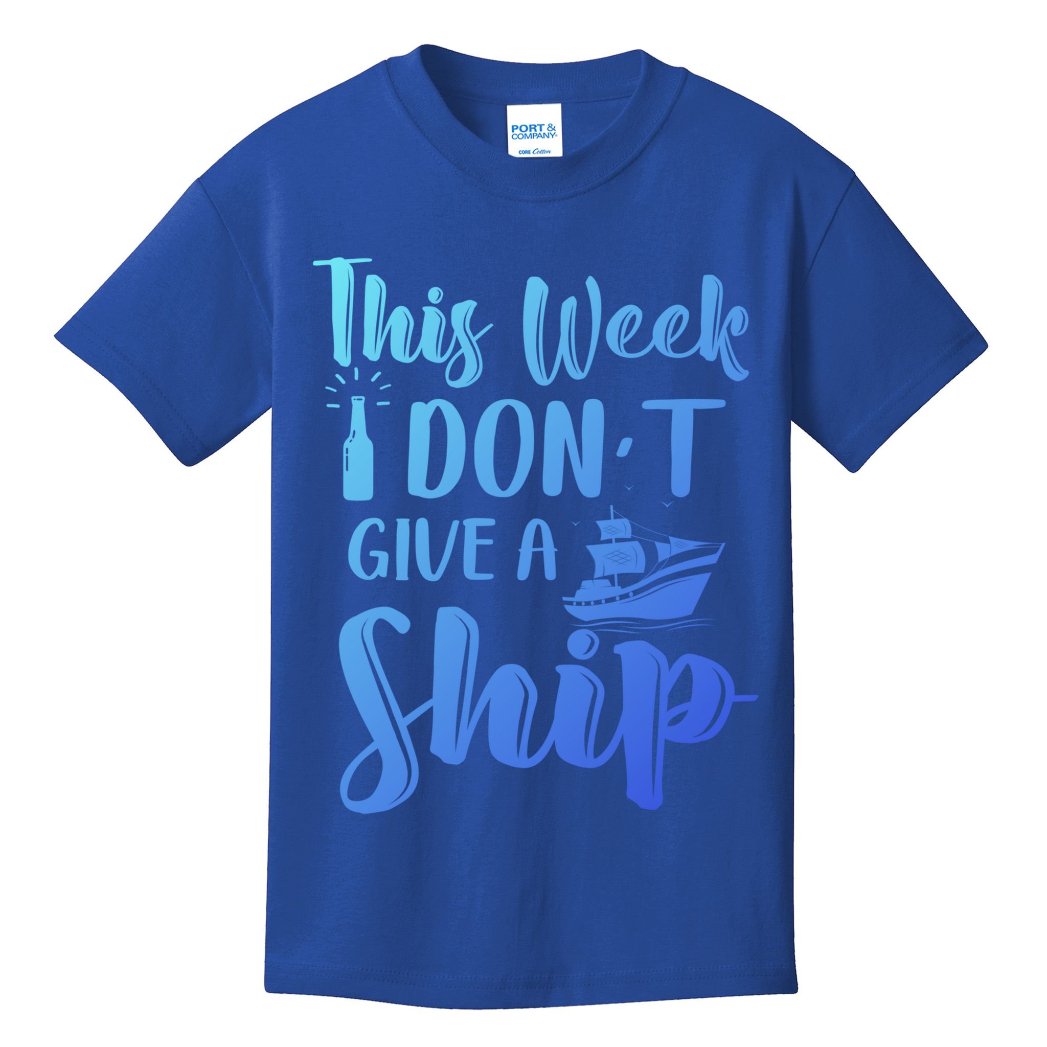 This Week I Dont Give A Ship Cruise Trip Summer Cruising Cool Gift Kids T-Shirt