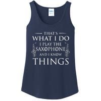 Thats What I Do I Play The Saxophone Saxophonist Jazz Ladies Essential Tank