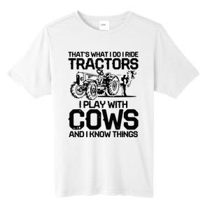 that's what i do i ride tractors i play with cows and i know Tall Fusion ChromaSoft Performance T-Shirt