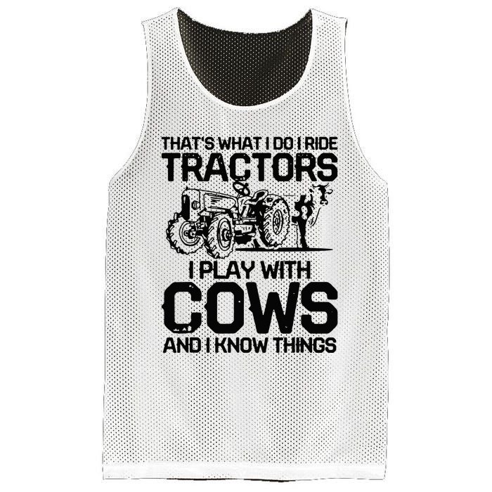 that's what i do i ride tractors i play with cows and i know Mesh Reversible Basketball Jersey Tank