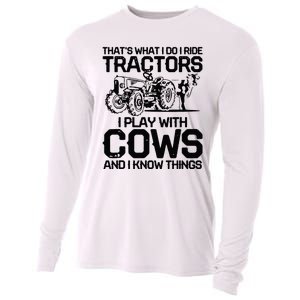 that's what i do i ride tractors i play with cows and i know Cooling Performance Long Sleeve Crew