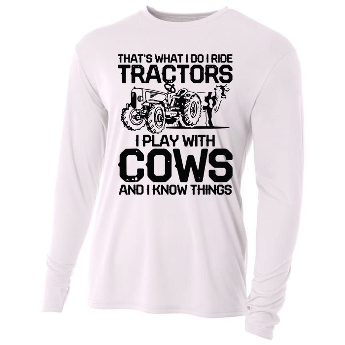 that's what i do i ride tractors i play with cows and i know Cooling Performance Long Sleeve Crew