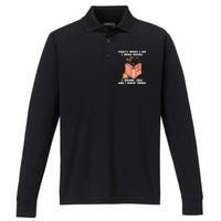 ThatS What I Do I Read Books I Drink Tea And I Know Things Performance Long Sleeve Polo