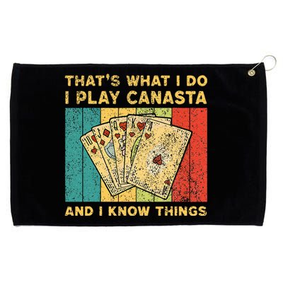 ThatS What I Do I Play Canasta Funny Canasta Card Game Grommeted Golf Towel