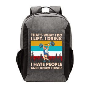 That’s What I Do I I Hate People And I Know Thing Great Gift Vector Backpack