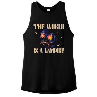 The World Is A Vampire Ladies PosiCharge Tri-Blend Wicking Tank