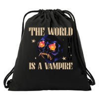 The World Is A Vampire Drawstring Bag